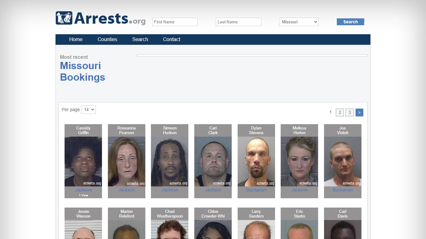 Missouri Arrests and Inmate Search